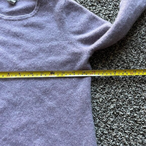Purple LLBean 100% Cashmere Medium Crewneck - Picture 5 of 5